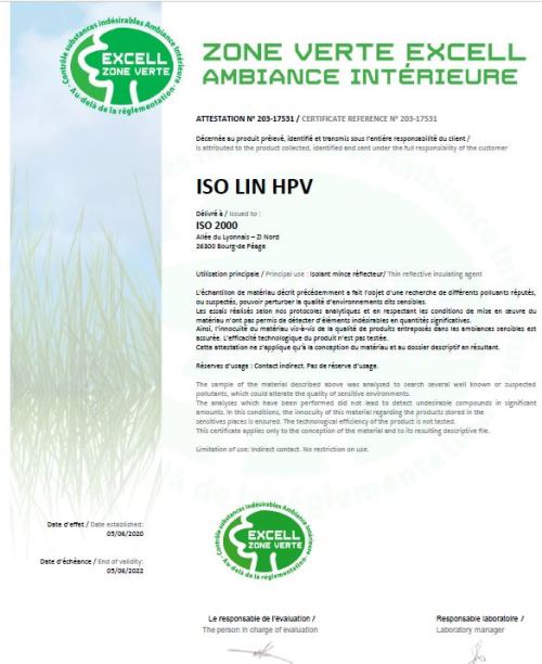 couverture-ISO-LIN-HPV-ZONE-VERTE-EXCELL